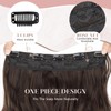 SEGOHAIR One Piece Clip In Hair Extensions 24Inch Curly Long