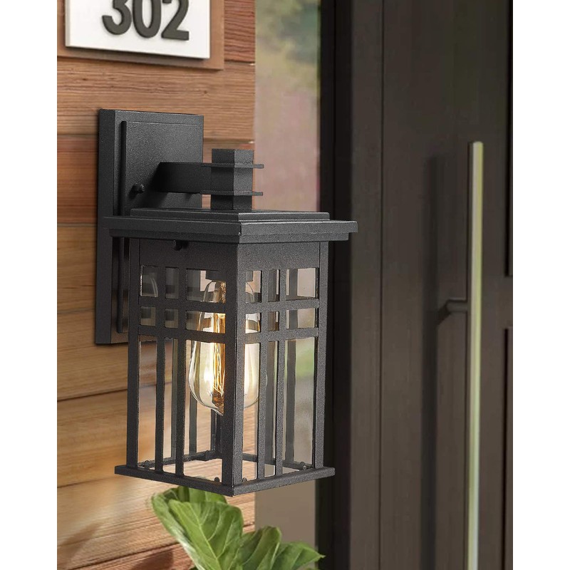 Zeyu 2 Pack Outdoor Wall Sconce, Exterior Wall Mount Light