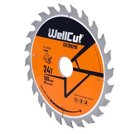 WellCut WC-C1903024 TCT Circular Saw Blade 190 x 2.4 x 30 mm 24 Teeth for Wood