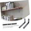 Operitacx Stainless Steel Fixed Brackets Set of 2 Corner for