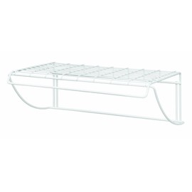 ClosetMaid 8278 18-Inch Wide Laundry Utility Hanger Shelf, White