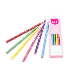 Kiut Lápices De Colores Norma Tonos Pastel 6 Pzas