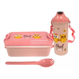 Lecute Set Lonchera Vaso Termo Escolar Oficina Lunch Antiderrame