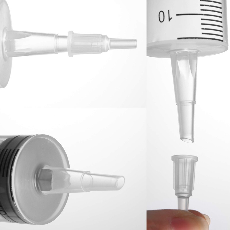 2 Pack Large Syringes (100 ML), Plastic Garden Industrial Syringes