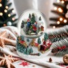Koncenttop Christmas Snow Globe, 130mm Snow Globe Christmas, Rotating Musical