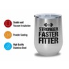 Personal Trainer Silver Edition Wine Tumbler 12oz - Stronger Faster
