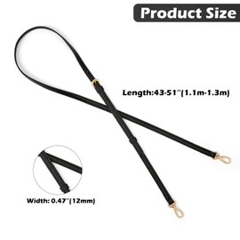 Shoulder Strap, Shoulder Strap for Bags, Handbags, Shoulder Strap, Bag Shoulder Strap for Women, Handbags, Shoulder Bag, Adjustable Length 109-130 cm