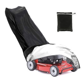 Lawn Mower Cover, 210D Polyester Nylon Covers for Walk Behind Lawn Mower, with Draw String & Storage Bag(1.9m 0.6m x 1.1m / 76 * 26 * 43 inch)