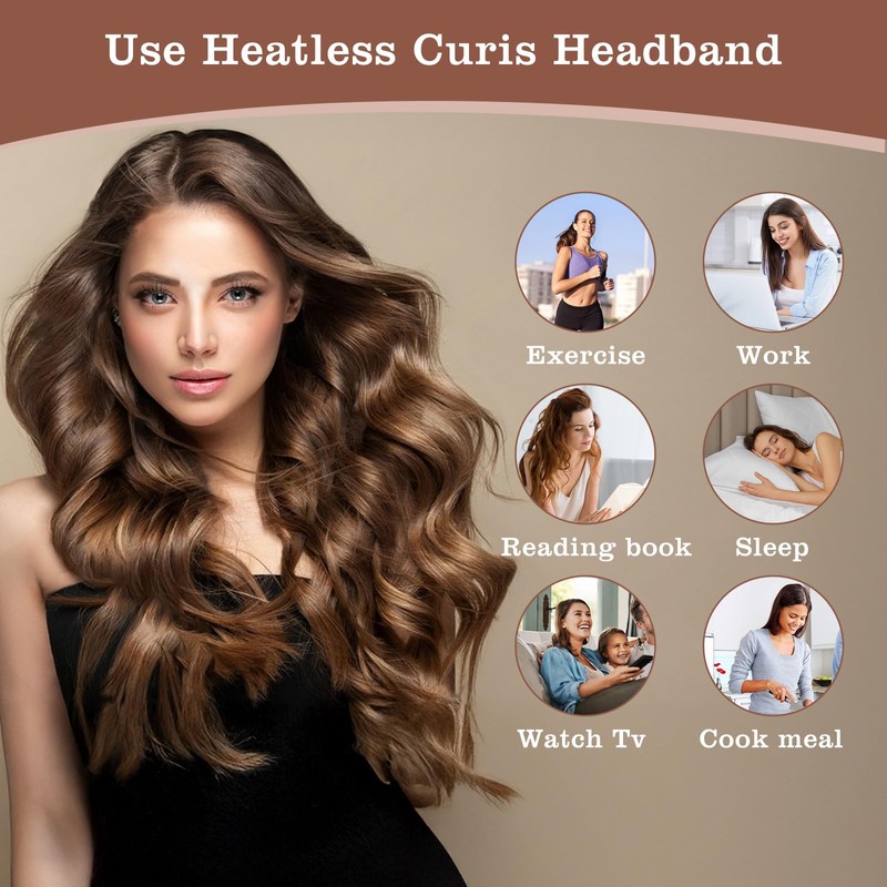 Heatless Hair Curler - Heatless Curls Overnight, No Headband Octopus