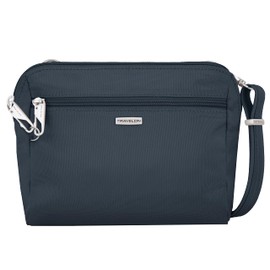 Travelon Anti-Theft Classic Convertible Crossbody & Waist Pack, Midnight, 8 x 7 x 2