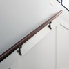 khtumeware 4 Pack 3 Inch Matte Black Hand Rail Bracket