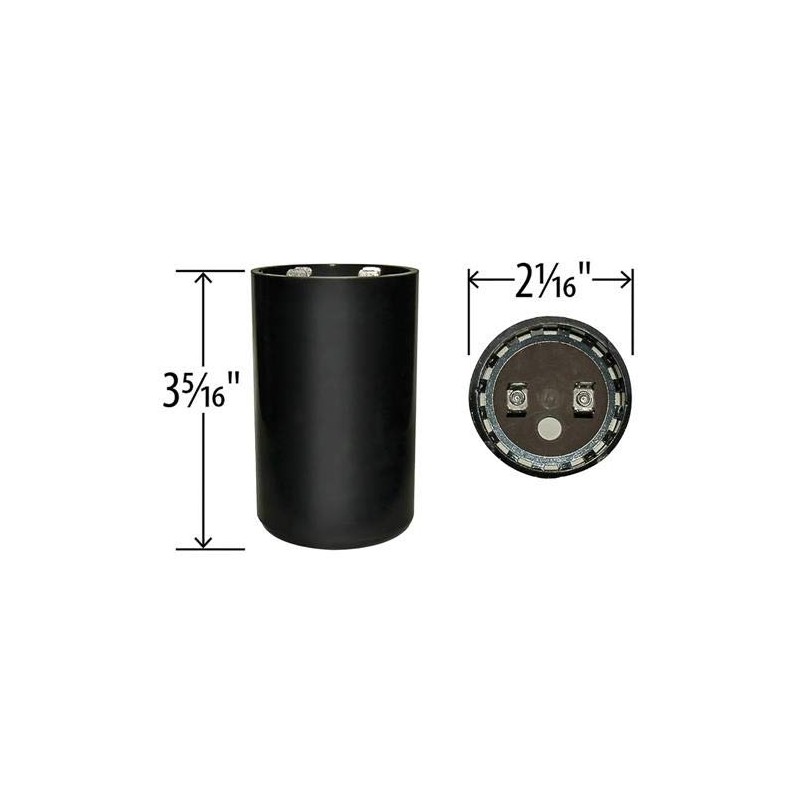 216-259 uF x 220/250 VAC - Mars 11052 Start Capacitor