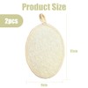 Pack of 2 Natural Loofah Sponge, Exfoliating Loofah Sponge, Natural