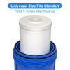 Hansing 0.2 Micron 4.5" x 10" Pleated High-density Carbon Block