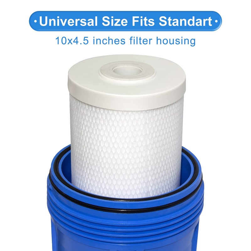 Hansing 0.2 Micron 4.5" x 10" Pleated High-density Carbon Block