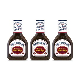 Sweet Baby Ray's Hickory Brown Sugar BBQ Sauce, 18 oz. (Pack of 3)