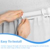 Curtain Rings, 24pcs Metal Rings with 24pcs Plastic Hooks, Drape