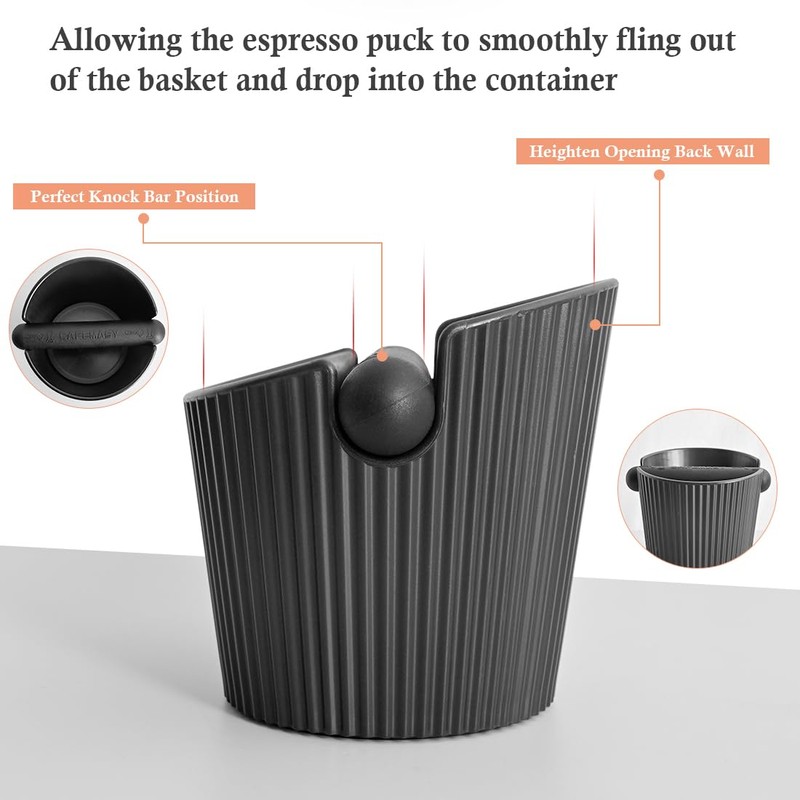 Coffee Knock Box for Espresso Machine - Small Size Stable