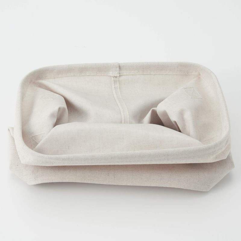 MuJI Polyester Cotton Linen Blend Soft Box Rectangular Medium Half