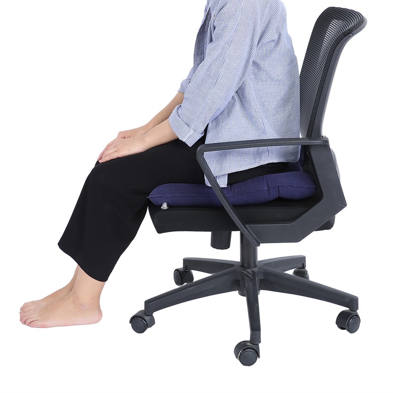 Portable Thick Inflatable Seat Cushion Comfortable Chair Cushion for Elderly