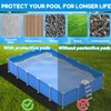 COZYDIG 10x7FT Pool Liner Pad for Above Ground Pools, Heavy-Duty