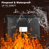 Pack of 2 Fireproof Document Bags with Lock, 37 x
