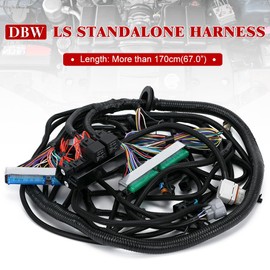 Wiring Harness 4L60E DBW PCM Compatible with GM Gen III LS 1997-2004 Based Engines 4L60E 4L70E 4L75E LS Swap Engine Harness Stand Alone Wire Harness Drive by Wire Throttle Body