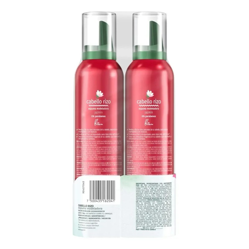 Pack Espuma Herbal Essences Cabello Rizo 2 Unidades 200 G