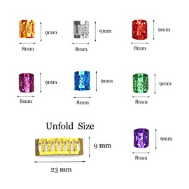 350PCS Hair Jewelry for Women Braids, DreadLock Beads Hair Decorations Aluminum Rings Clips Adjustable Metal Cuffs Braiding Hair Accessory By liliyab (Multi Color)