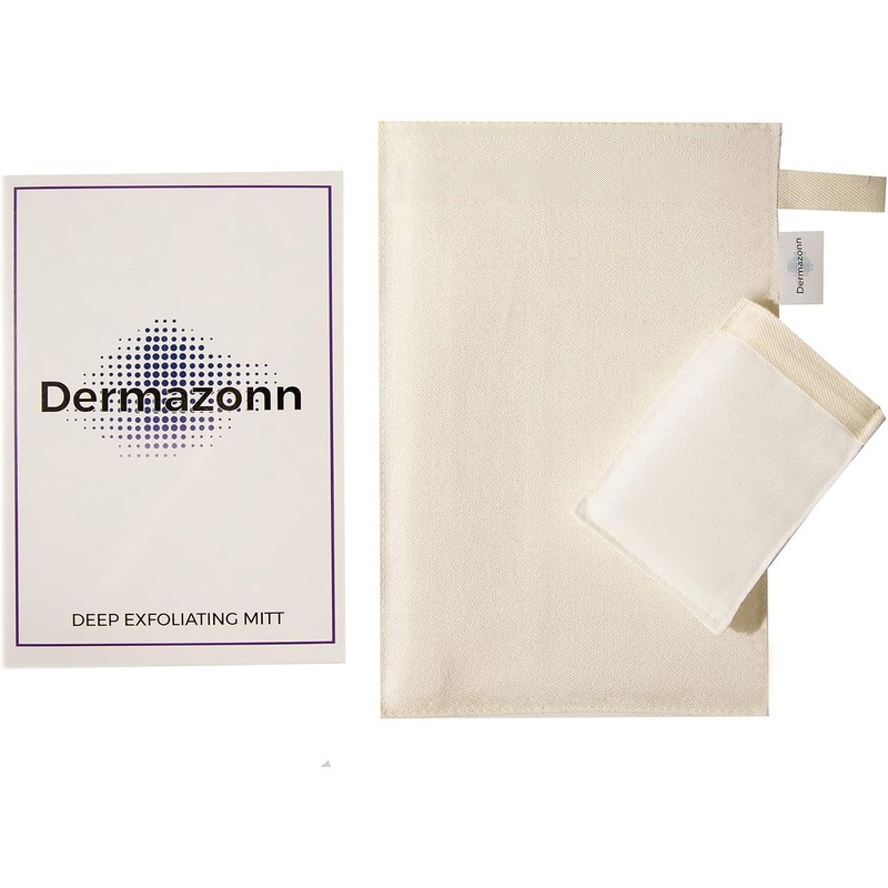 Dermazonn Guante Exfoliante de Seda Turco para Cuerpo y Rostro