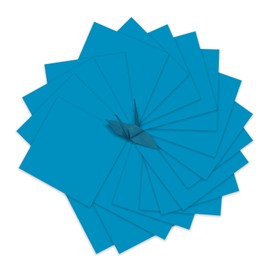 100 papeles de origami de doble cara de 3 x 3 pulgadas, papel suave, cuadrado, fácil de plegar para papel plegable, grúas de origami, papel de álbum de recortes (3 x 3 - P12 azul oscuro)