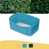 Leitz Storage Boxes, Soft Blue, 246 x 98 x 160