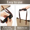 PU Leather Luggage Handle Wraps, Travel Bag Handle Cover, Wallet