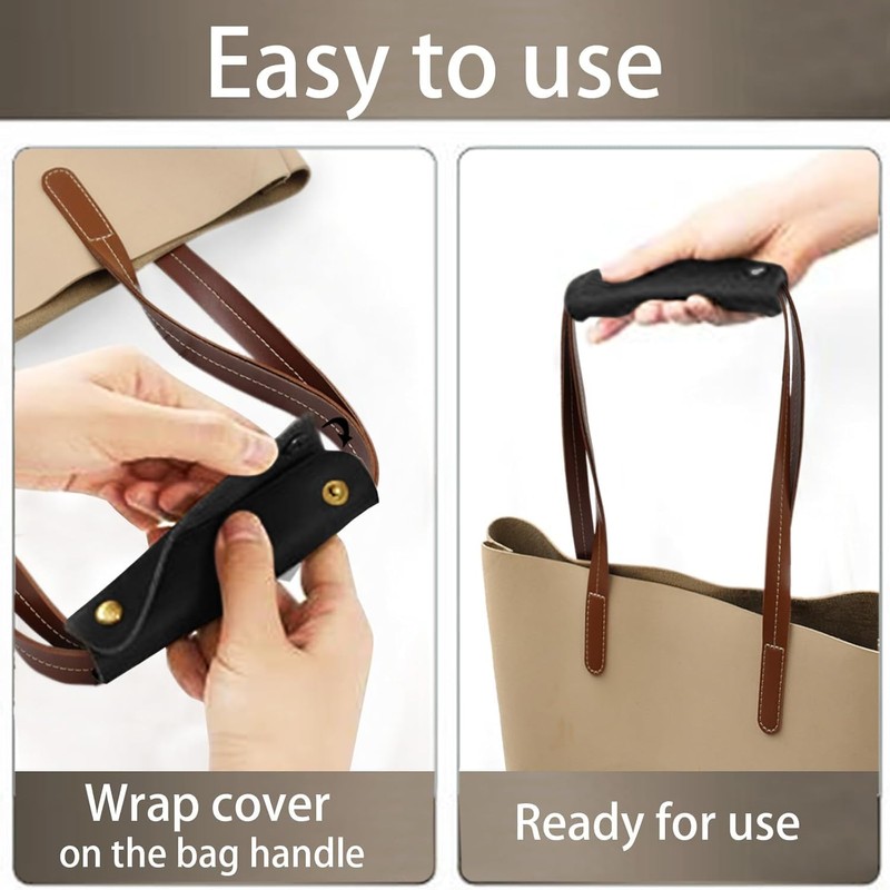 PU Leather Luggage Handle Wraps, Travel Bag Handle Cover, Wallet