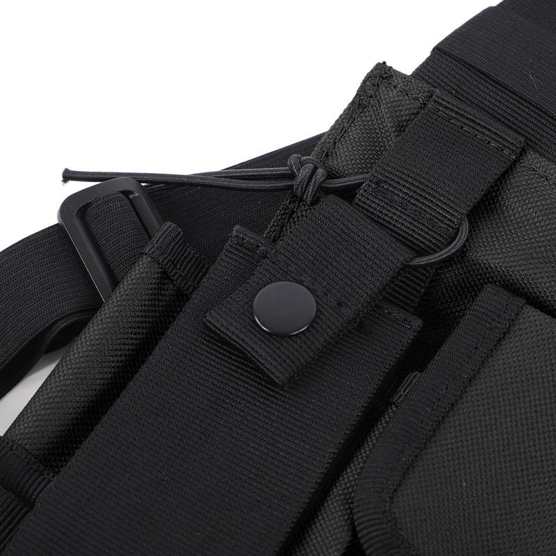 Chest Pack Adjustable Multi Pocket Functional Harness Front Vest Rig