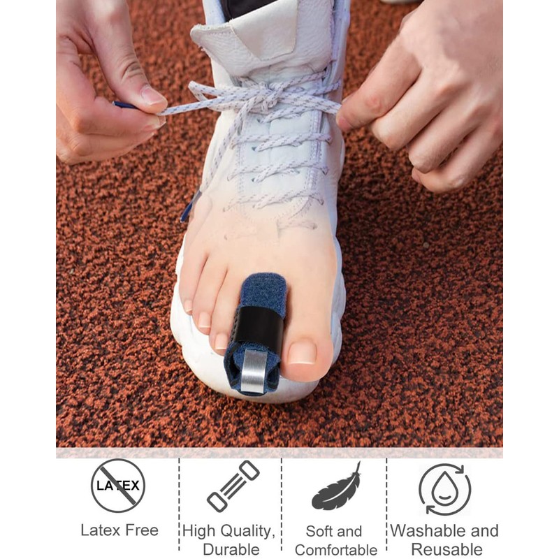 1 Pair Toe Splint Broken Toe Brace Toe Straightener for