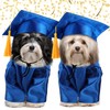 Bunnycool Dog Graduation Cap and Gown 2025 Washable Pet Graduation