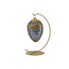 Polish Gallery Glass Ornament Display Stand Holder 7 inch Tall