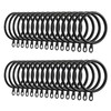 Kinsinder 60 Pieces Metal Curtain Rings, Rings for Curtain Rods