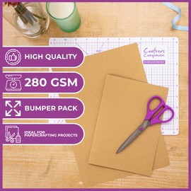 Crafter's Companion Brown Kraft Card-A4 Pack of 50