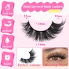 TNFVLONEINS Wispy Lashes Natural Look Fluffy Eye Lashes Mink 10