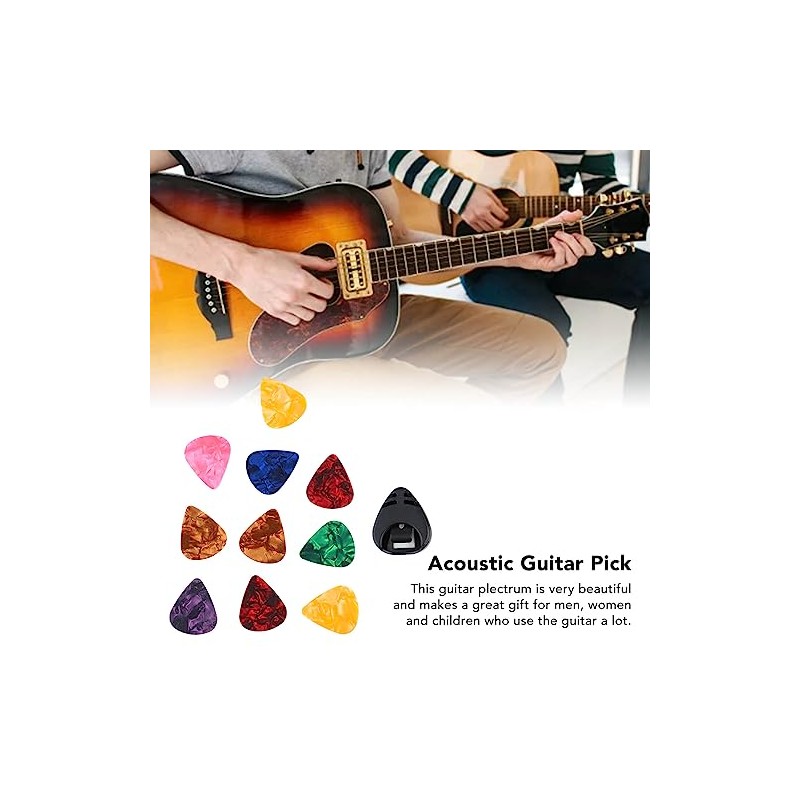 10 Uds Plumillas para Guitarra,Puntas de Guitarra de Geluloide