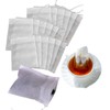 100 Disposable Empty Filter Bags Non-Woven Unbleached Tea Bags Strong