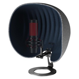Microphone Isolation Shield,Aokeo 2024 Professional Recording Studio Equipment,360° Music Studio Mic Shield,Suitable for of Blue Yeti, Snowball iCE, HyperX QuadCast, SoloCast,Etc Recording Microphones