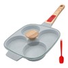 RANX INGST Ceramic Egg Frying Pan with Lid, Nonstick 4