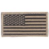 MOLLE TAN Radio Pouch + USA Flag Morale Patch This