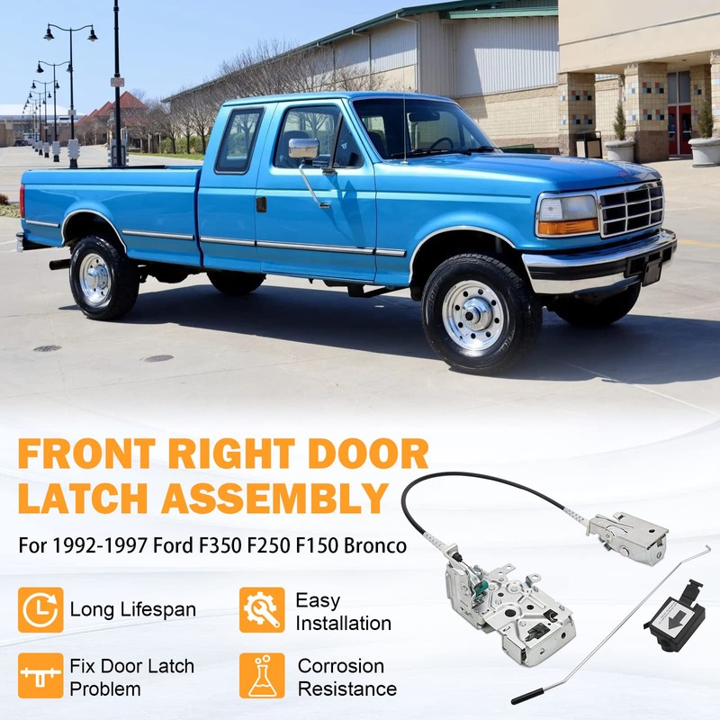 F4TZ-15219A64-A Door Latch Lock Assembly Front Right Passenger Side for