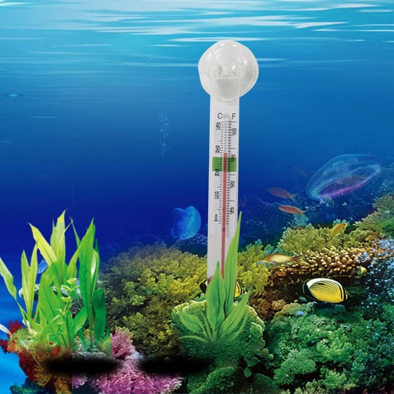 LABO Floating Aquarium Thermometer – Glass - Mercury Free –