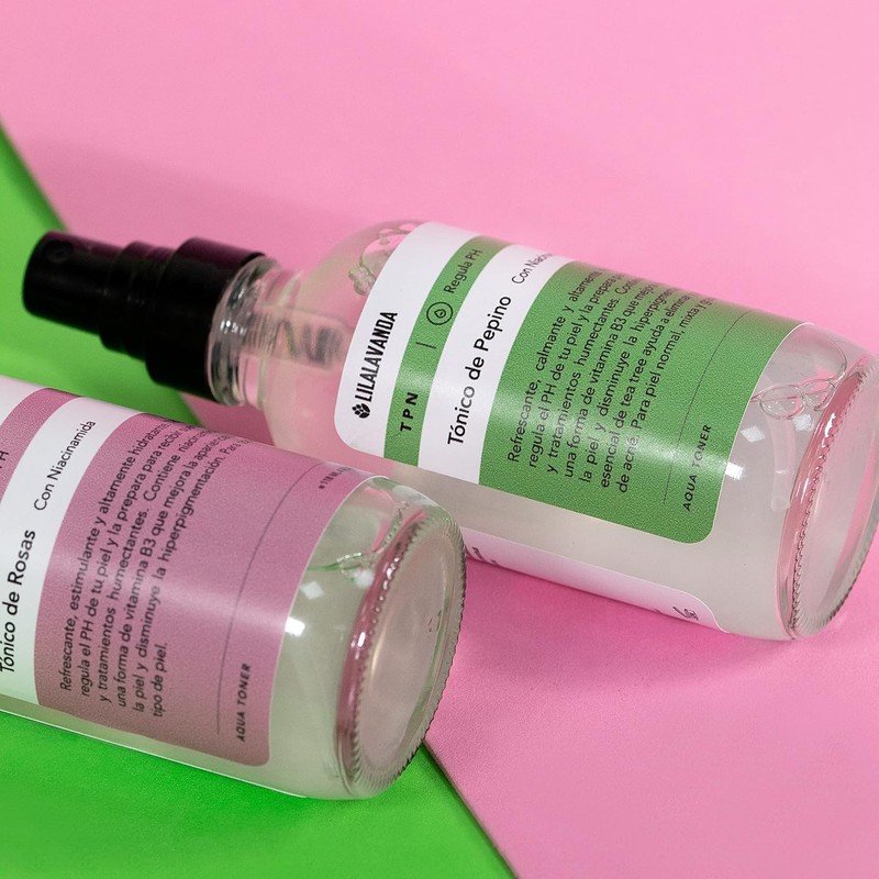 LilaLavanda – TRN Tónico Facial Agua de Rosas con Niacinamida