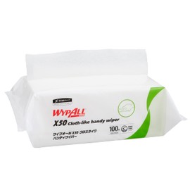 Crecia 60525 X50 X50 Cross-Like Handy Wipers, 100 Sheets Non-woven Wipes, Ultra Thin